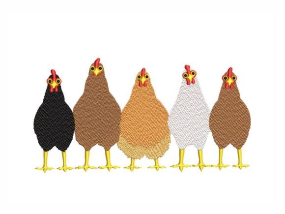 Chickens Embroidery Design Review for Seasonal Collections