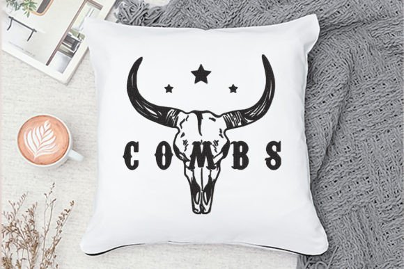 Combs, Bull Skull Western Country