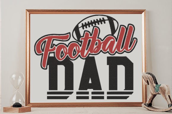 Football Dad, Football Fan Daddy Embroidery Review