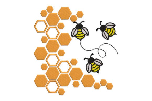 Honeycomb Bees Embroidery Design Review
