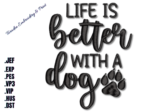 Life is Better with a Dog Embroidery Review