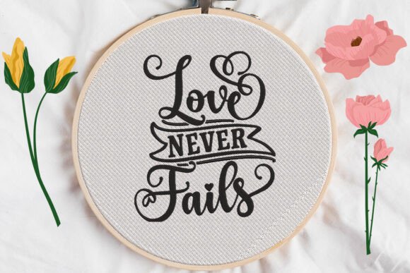 Love Never Fails Valentine Embroidery Review