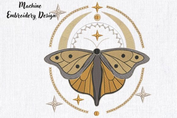 Magic Celestial Moth Embroidery Review
