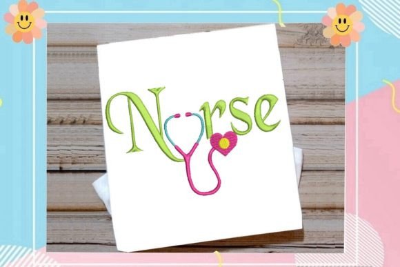 Nurse with Stethoscope Embroidery Review