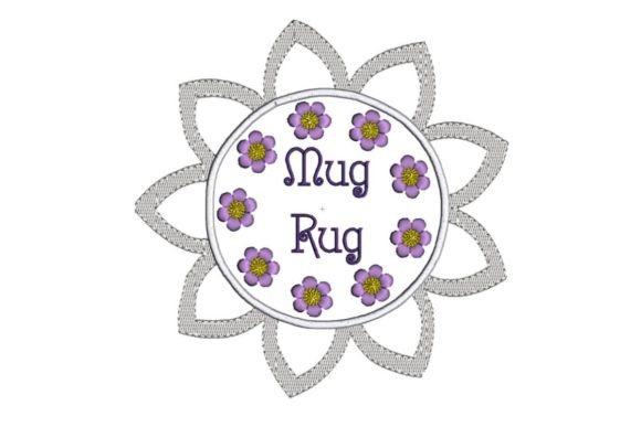 Purple Floral Mug Rug Review