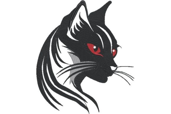 Review: Magic Black Cat with Red Eyes Embroidery Design